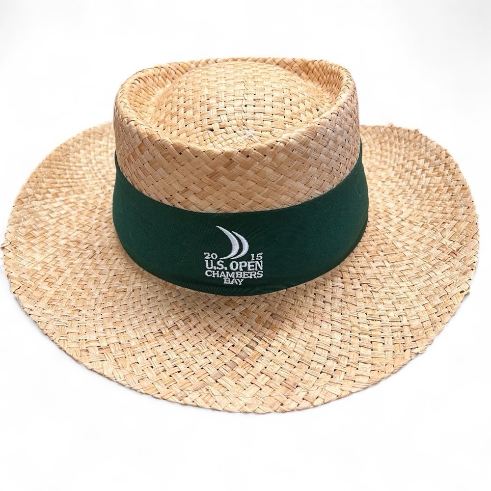 NWT AHEAD Men’s 2015 US Open Chambers Bay Straw Golf Hat Size M/L